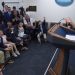 Children take over White House briefing room with questions about Trump’s favorite ice cream, superpower