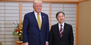 Trump courts Japan’s emperor and new PM before high-stakes Xi summit this week