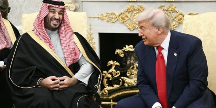 Saudi Crown Prince bin Salman hikes committed US investment to nearly $1T